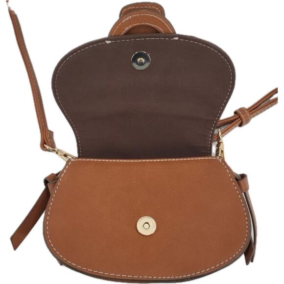Rachel Zoe Belt Bag Crossbody Adjustable Curateur Edessi Saddle Brown Purse NWT - Picture 6 of 14